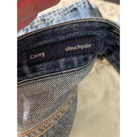 Citizens Of Humanity Corey Slouchy Slim Jeans Size 27 Distressed Blue Premium De - Picture 5 of 16